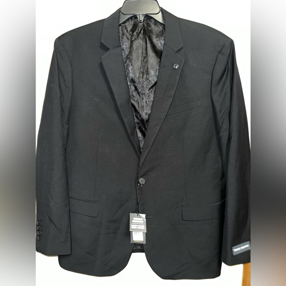 Raymond 2 Button Suit Jacket Blazer Sport Coat, Black, Size 44 - Picture 3 of 9